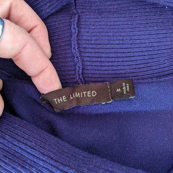 Purple & Black Paneled Sweater Dress by The Limited- Size M - Picture 5 of 5